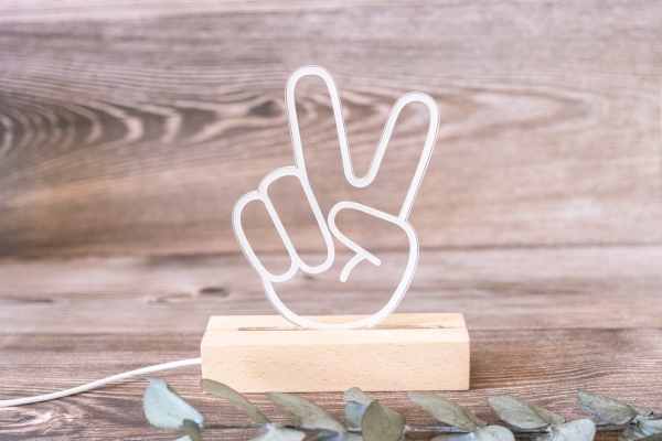 Lampe / Nachtlicht Finger -personalisiert-